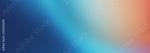 Abstract subtle blue and orange gradient background with natural light leak effect, soft grain texture creating vintage film feel, ideal for overlay.