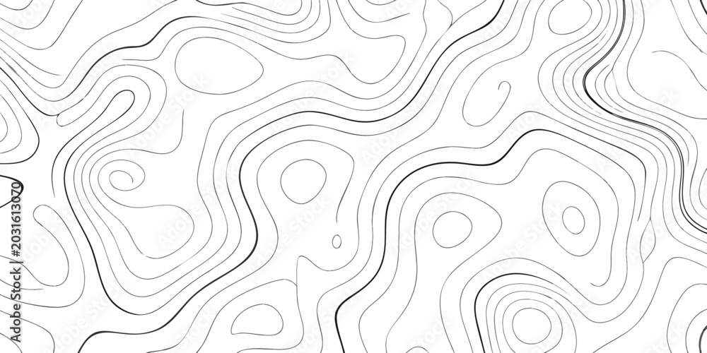 Fototapeta premium abstract contour lines creating a flowing wave pattern on a white background