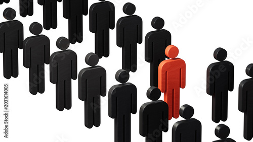 Foto Stand out from the crowd