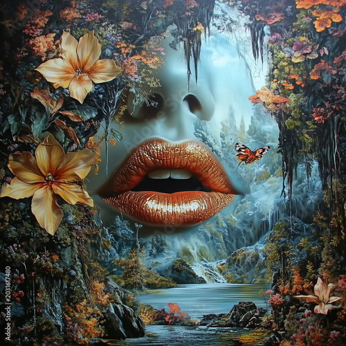 Lips in a fantasy world