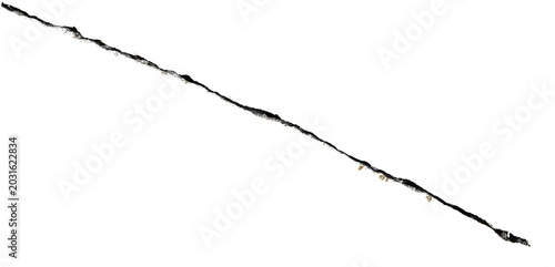 Grunge crack texture overlay PNG isolated on transparent background front view