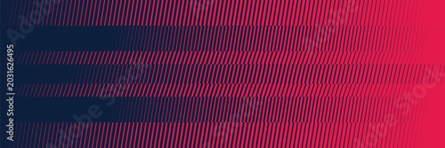 Fotografie Abstract red and navy blue geometric background, dynamic diagonal speed lines ha