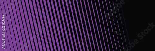Abstract purple and black geometric background, dynamic fading diagonal lines pattern, modern transition texture