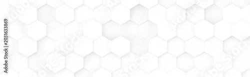 White hexagonal background,...