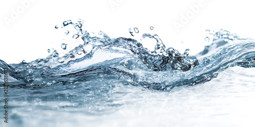 Obraz na płótnie Water splash wave isolated transparent background PNG