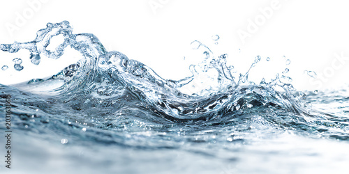 Obraz na plátně Realistic liquid splash isolated transparent background PNG