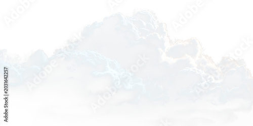 Transparent blue clouds with soft heavenly atmosphere PNG