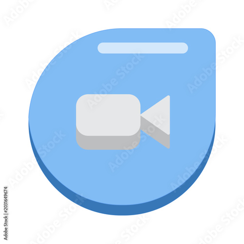 Vector of Video Camera Icon_Flat Icon