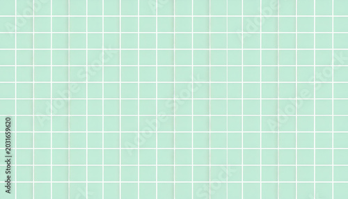 Pale Mint Green Tiled Geometric Background with White Grid Lines Clean Pattern