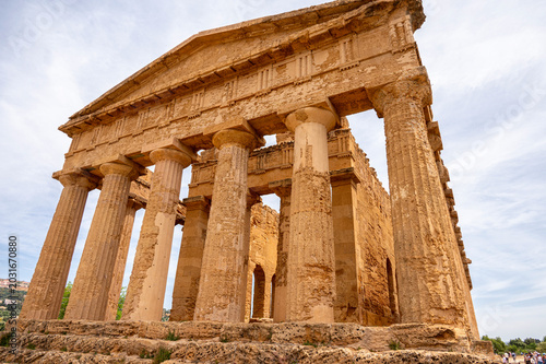 Front of a temple in Archaeological Site of Agrigento