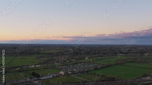 Richmond Avenue over Allotments Reading UK
