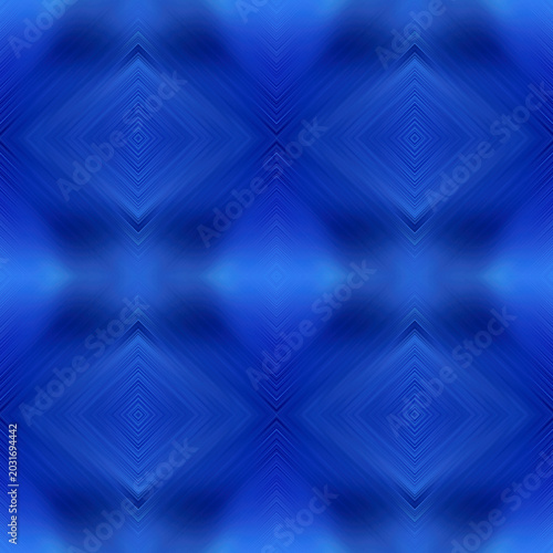 Seamless abstract blue pattern with diamonds.