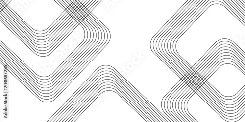 Abstract grey lines on white background with luxury shapes square background. Black And White Abstract Vector Pattern Design stock illustration. Abstract black, white stripe line. 