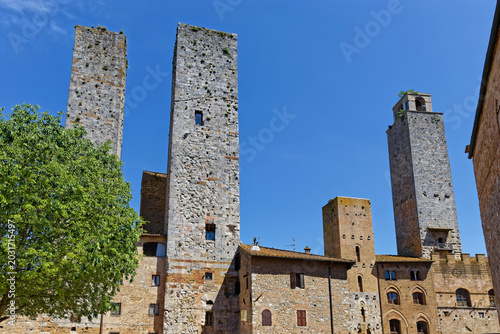 Known as the Town of Five Towers, San Gimignano is famous for its medieval architecture, unique in the preservation of its tower houses