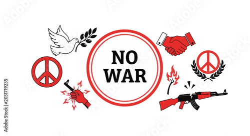 Photos No War Peace Symbol Icon Set