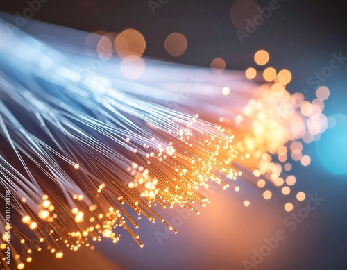  Fiber Optic Cable End Close-Up