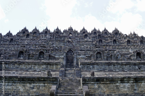 senic view of borobodur temple