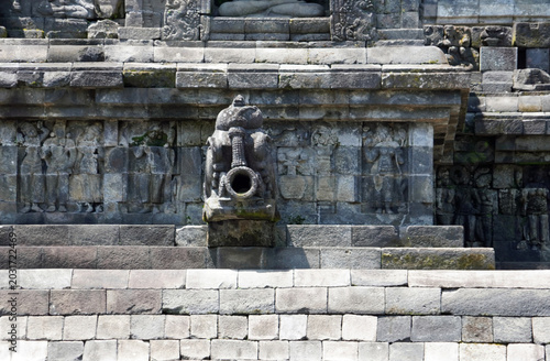 senic view of borobodur temple