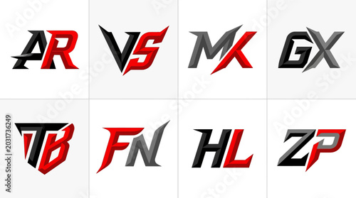 Foto Collection of logos and lettering styles.