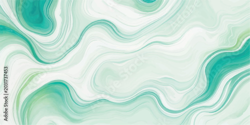 Abstract teal and white fluid marbling texture background with organic waves color marbled effect fluid art organic pattern liquid texture swirling pattern design element abstract