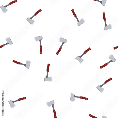Εκτύπωση καμβά pattern conquest viking axe cartoon