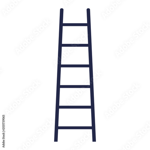 Ladder icon on white background stepladder vector.