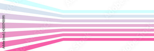 Bilde på lerret Abstract perspective line wave stripes with 3d dimensional effect