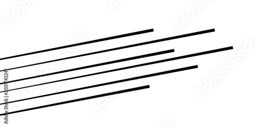 Foto Straight line stripe series from thin to thick