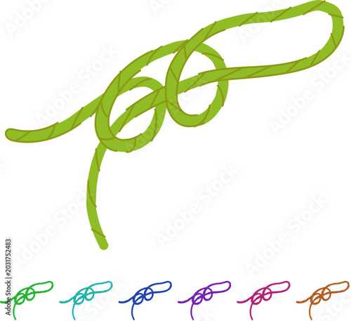 Foto secure rope knot cartoon