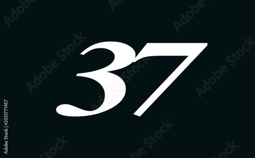 Countdown Digital Clock Animation 45 to 0 second on black background. Countdown clock timer. Animation of glowing 45 to 0 second countdown timer .