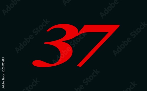 Countdown Digital Clock Animation 45 to 0 second on black background. Countdown clock timer. Animation of glowing 45 to 0 second countdown timer .