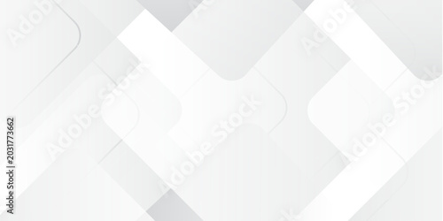 Modern elegant white gray banner background with creative design and shiny lines.Abstract white and grey triangle overlay texture background.white and grey glossy squares abstract tech banner design.