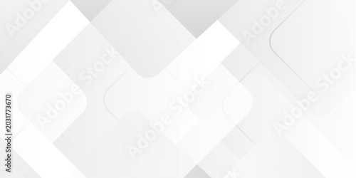 Photos Modern elegant white gray banner background with creative design and shiny lines