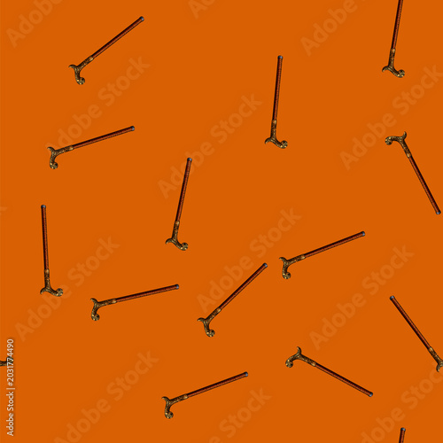 Fotografía pattern fashion cane stick gentleman hand drawn