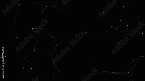 Neural Network Data Connections Animating Digital Brain Flow
