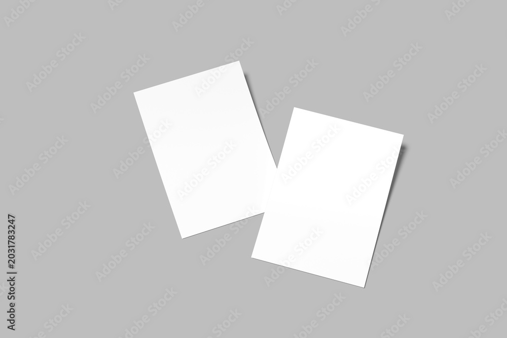 Fototapeta premium A4 Flyer Blank Mockup modern