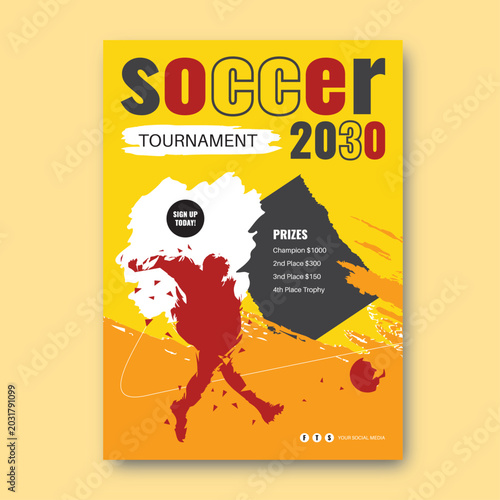 Soccer Tournament Flyer Template