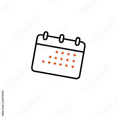 Simple minimal calendar icon for business and web icon design