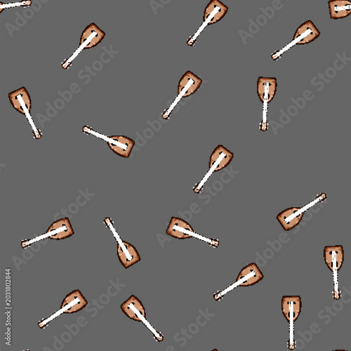 Canvas Print seamless pattern chords ukulele cartoon