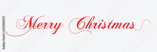 Schilderij op canvas Christmas hand drawn lettering