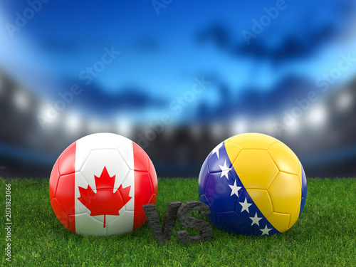 Soccer world cup group B Canada vs Bosnia