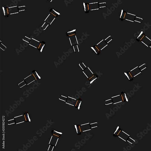 Cuadro en lienzo seamless pattern storage hand cart cartoon