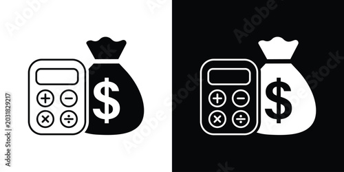 Photos Financial calculation vector icon