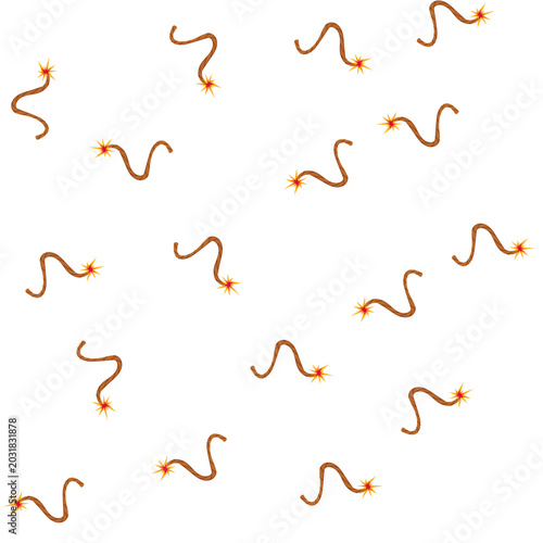 Obraz na płótnie pattern blasting dynamite fuse cartoon