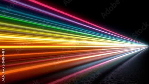 Rainbow futuristic outro motion graphics vibrant rainbow light streak background for futuristic technology branding and digital advertising campaigns motion graphic templates outro colorful