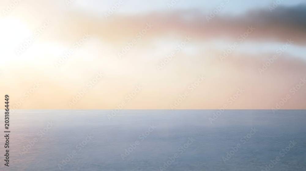 Fototapeta premium An empty airy background illuminated by a warm soft glow creating a professional and serene atmosphere