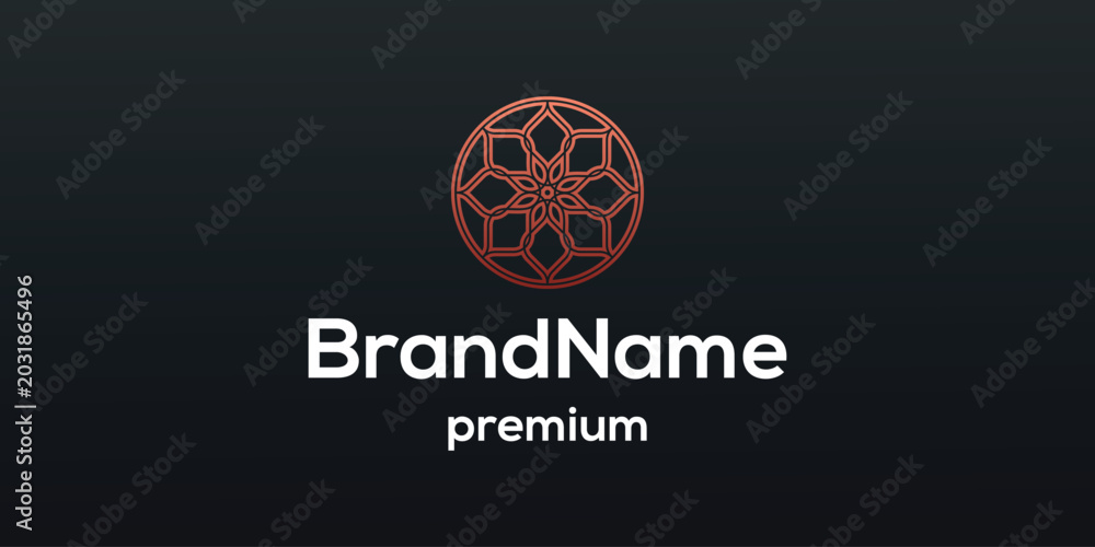 Fototapeta premium Initial creative minimal logo icon design abstract element. elegant Logo template vector creative business. - VECTOR