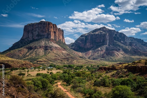 Dramatic Landscape of Mount Ololokwe and Koitogor in Northern Kenya.
