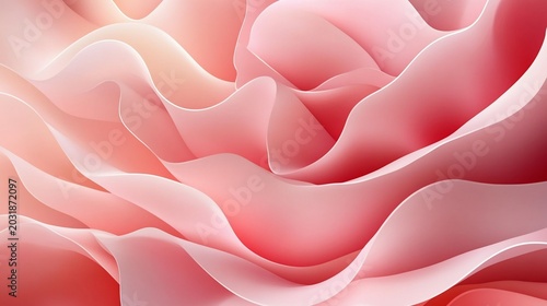 Abstract Pink Silk Waves Background - Soft Fabric Flowing Texture