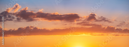 sunset in the mountains